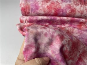 Bomuldsjersey - lækker tie dye i pink